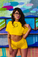 Load image into Gallery viewer, Yellow Crop top set
